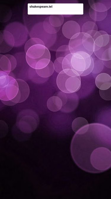 Screenshot of shakespeare.tel