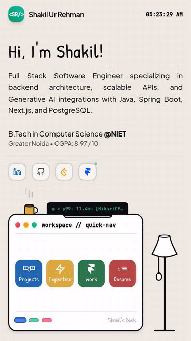 Screenshot of shakil.in