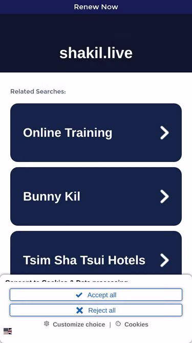 Screenshot of shakil.live