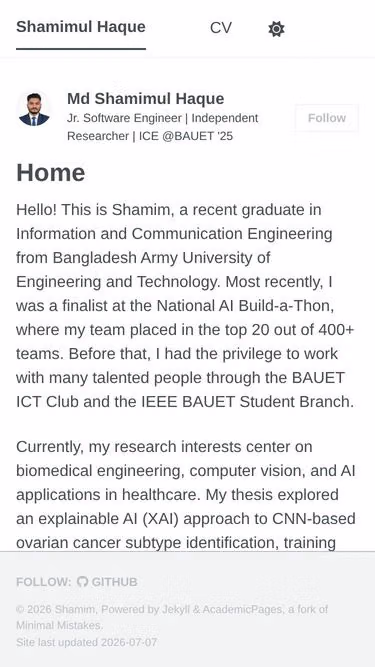 Screenshot of shamim.app