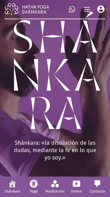 Screenshot of shankara.yoga