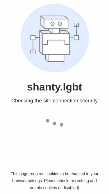 Screenshot of shanty.lgbt