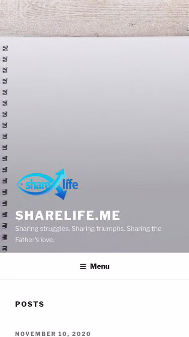 Screenshot of sharelife.me