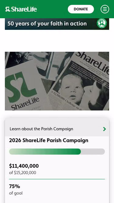 Screenshot of sharelife.org