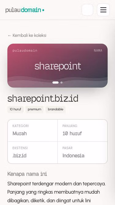 Screenshot of sharepoint.biz.id