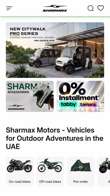 Screenshot of sharmax.bh