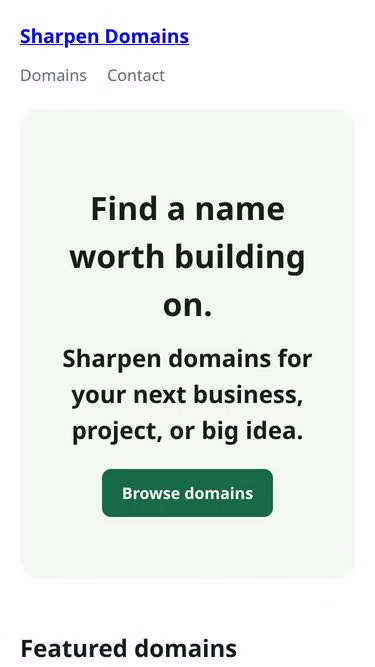 Screenshot of sharpen.info