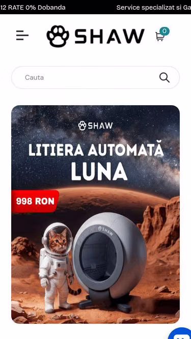 Screenshot of shaw.ro