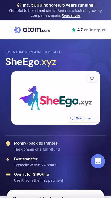 Screenshot of sheego.xyz