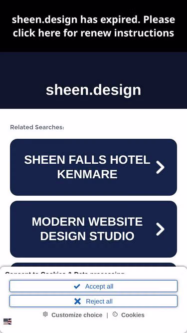 Screenshot of sheen.design