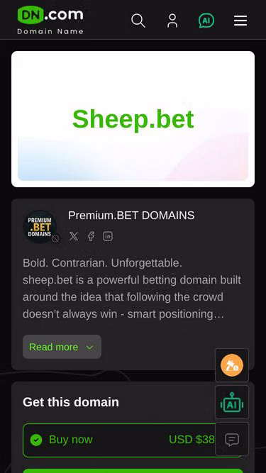 Screenshot of sheep.bet