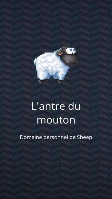 Screenshot of sheep.fr
