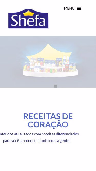 Screenshot of shefa.com.br
