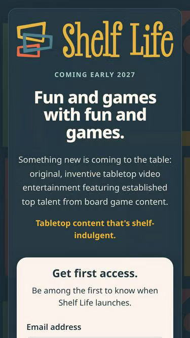 Screenshot of shelflife.tv