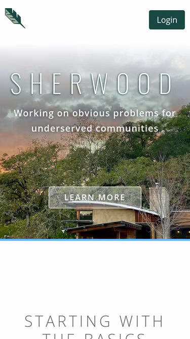 Screenshot of sherwood.co