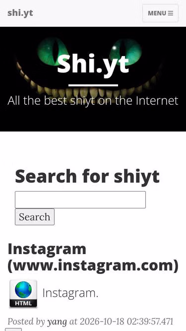 Screenshot of shi.yt