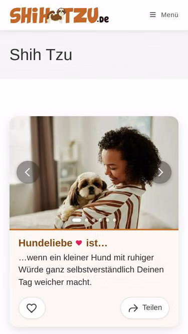 Screenshot of shihtzu.de
