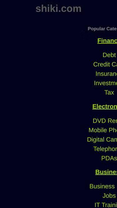Screenshot of shiki.com