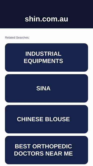 Screenshot of shin.com.au