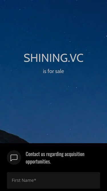 Screenshot of shining.vc