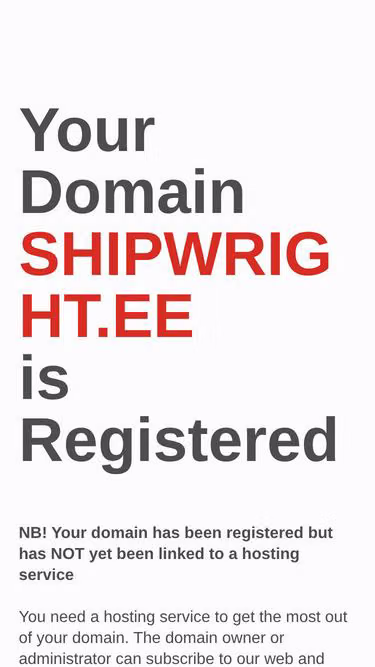 Screenshot of shipwright.ee