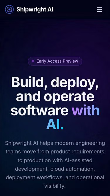 Screenshot of shipwright.in
