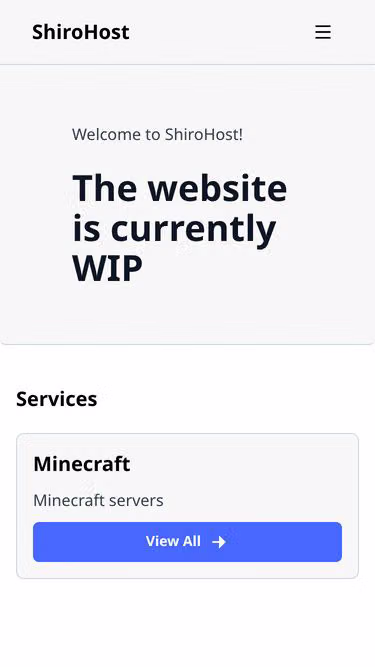 Screenshot of shiro.host