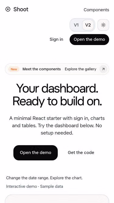 Screenshot of shoot.tools