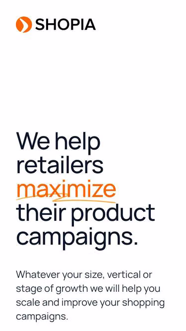 Screenshot of shopia.info