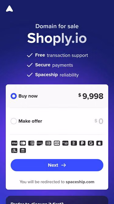 Screenshot of shoply.io