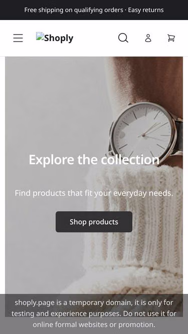 Screenshot of shoply.page