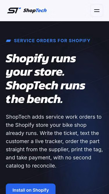Screenshot of shoptech.app