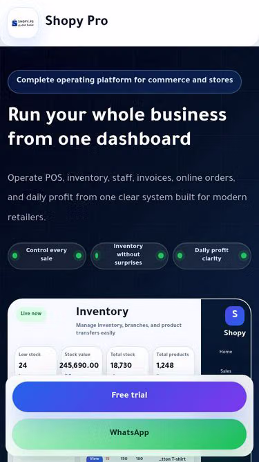 Screenshot of shopy.ps