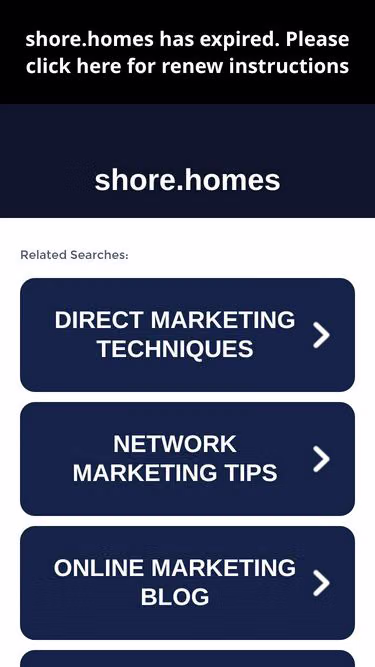 Screenshot of shore.homes