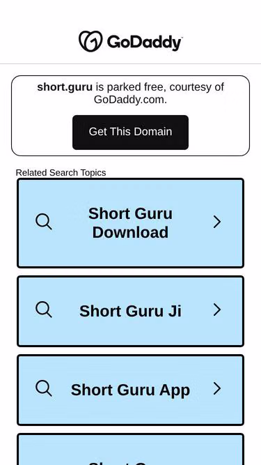 Screenshot of short.guru
