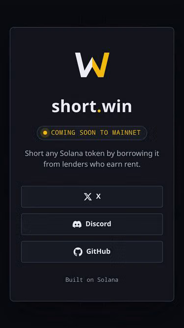 Screenshot of short.win