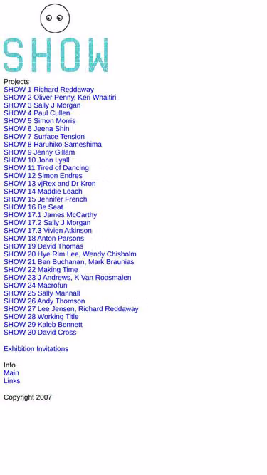 Screenshot of show.net.nz