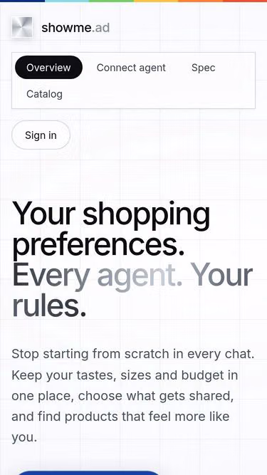 Screenshot of showme.ad