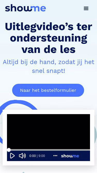 Screenshot of showme.nu
