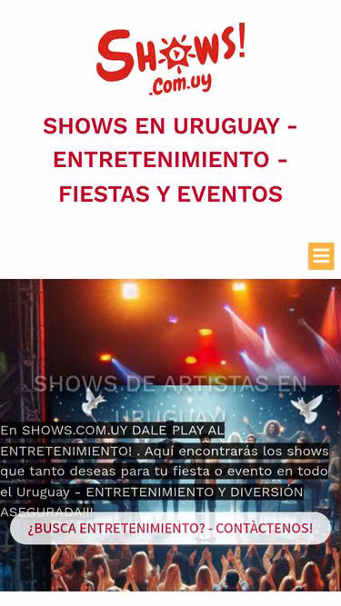 Screenshot of shows.com.uy