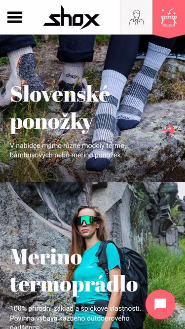 Screenshot of shox.cz