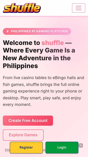 Screenshot of shuffle.ng
