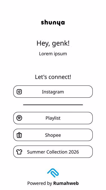 Screenshot of shunya.id