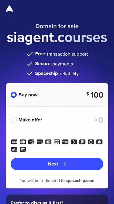 Screenshot of siagent.courses