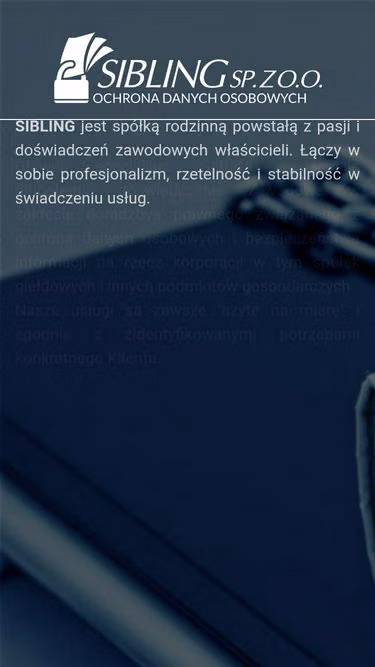 Screenshot of sibling.pl