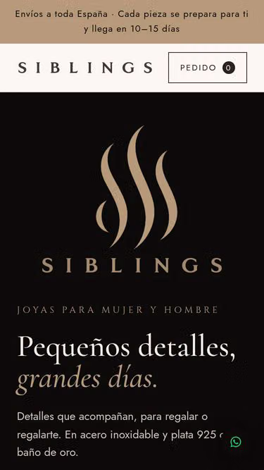 Screenshot of siblings.es