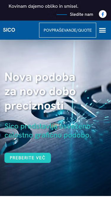 Screenshot of sico.si