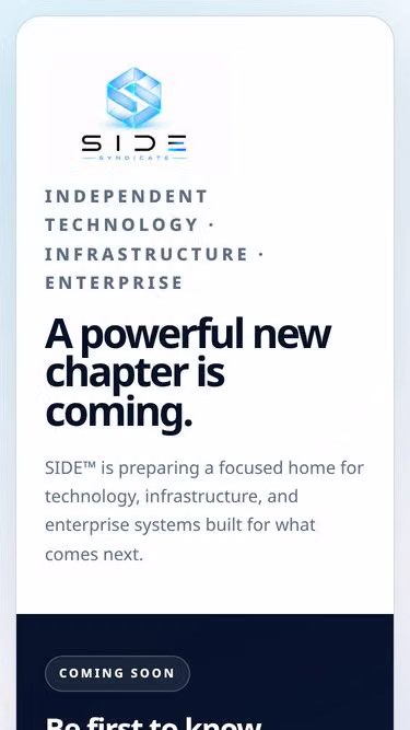 Screenshot of side.enterprises