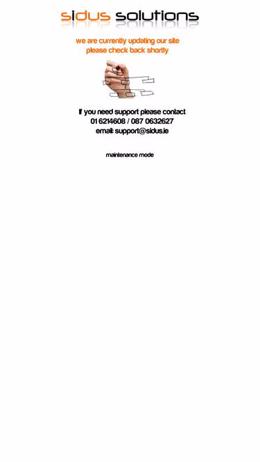 Screenshot of sidus.ie