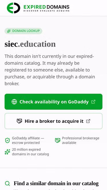 Screenshot of siec.education